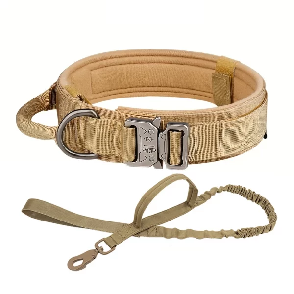 Dog Training Collar Adjustable Tactical Dog Collar And Leash Set Control Handle Pet Lead Collar For Dogs - Image 9