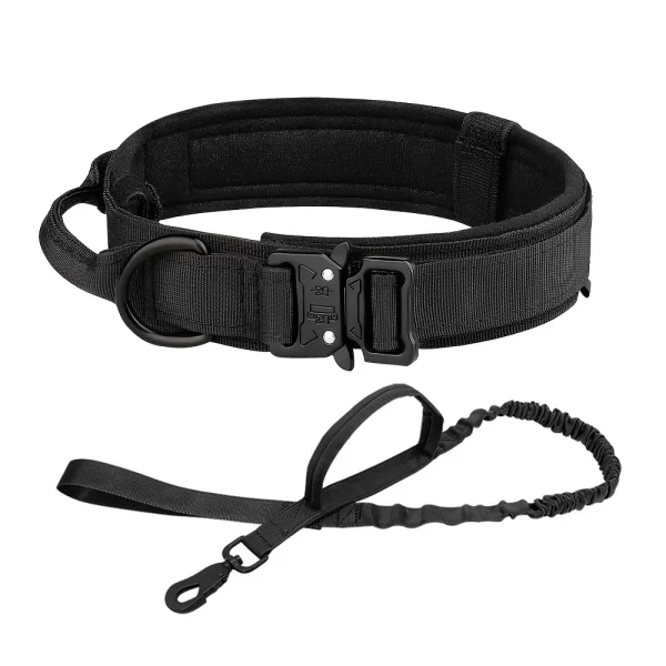 Dog Training Collar Adjustable Tactical Dog Collar And Leash Set Control Handle Pet Lead Collar For Dogs - Image 8
