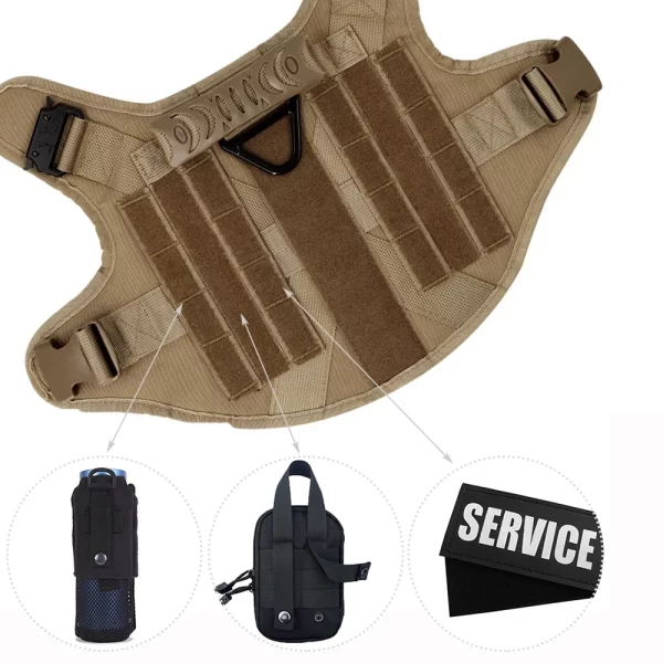 Large Dog Harness And Leash Set Pet German Shepherd Malinois Training Walking Vest Dog Harness And Collar For Medium Large Dogs - Image 5