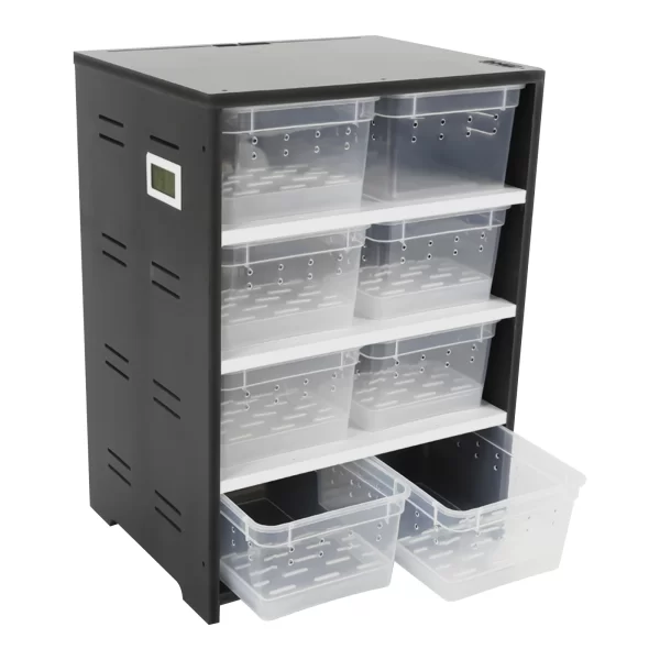 4 Tier Reptile Breeding Tank Cabinet with Insect/Turtle Cage Pet Feeding Box - Image 5