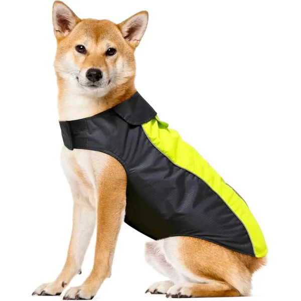 Lightweight Waterproof Dog Rain Jacket Reflective Strips Leash Hole Warm Winter Vest Autumn Outdoor Play - Image 2