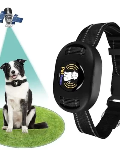 GPS Wireless Dog Fence 2-in-1 Electric Pet Containment System 761 Acre Radius IP65 Waterproof
