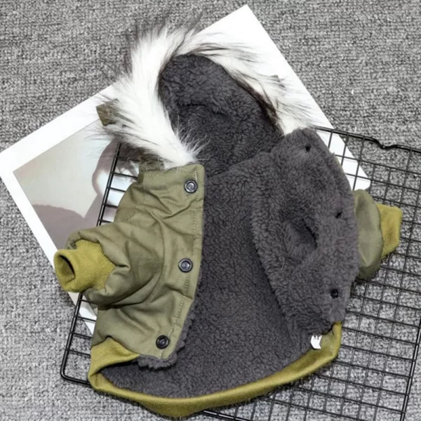 Pet Dog Jacket With Harness Winter Heavy Hiking Coat Dog Warm Hoodie Vest Windproof Outdoor Jacket For Small Medium Large Dog - Image 5
