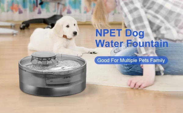 NPET DF10 Dog Water Fountain, 170oz/1.3Gallon/5L Large Automatic Pet Water Dispenser Dog Water Bowl for Dogs, Multiple Pets - Image 7