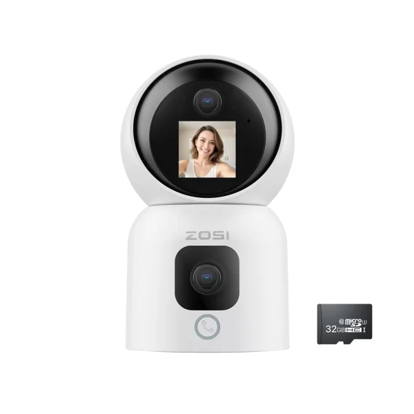 ZOSI C528 6MP/4MP HD Dual-Lens Indoor Wi-Fi Security Camera Plug-in 360° Views Pan/Tilt Home Surveillance Baby/Animal Monitor - Image 8
