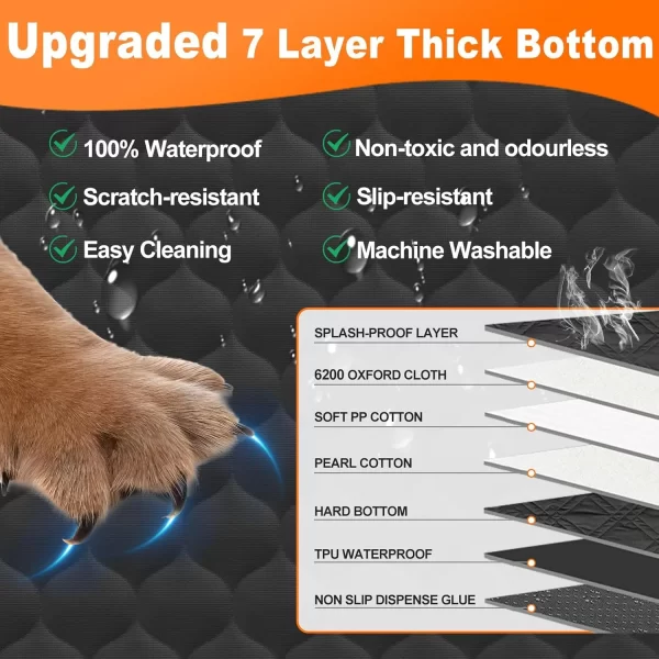 Waterproof Pet Travel Accessories Foldable Dog Car Seat  Car Pet Seat Safety Hammock Trunk Mat Car Rear Back Seat Protector - Image 4