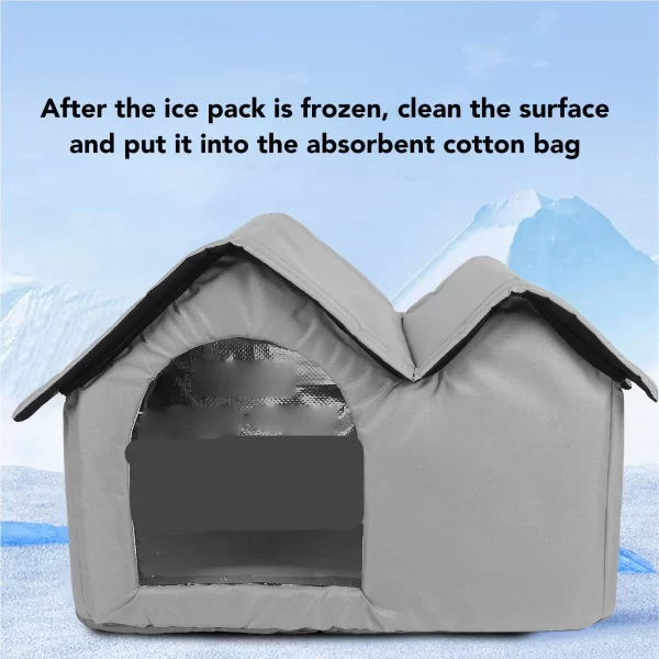 Cat Cooling House Long Lasting Cooling Oxford Cloth Bite Resistant  Pet Cooling House for Cat Dog Cat Ice Cooling House - Image 2