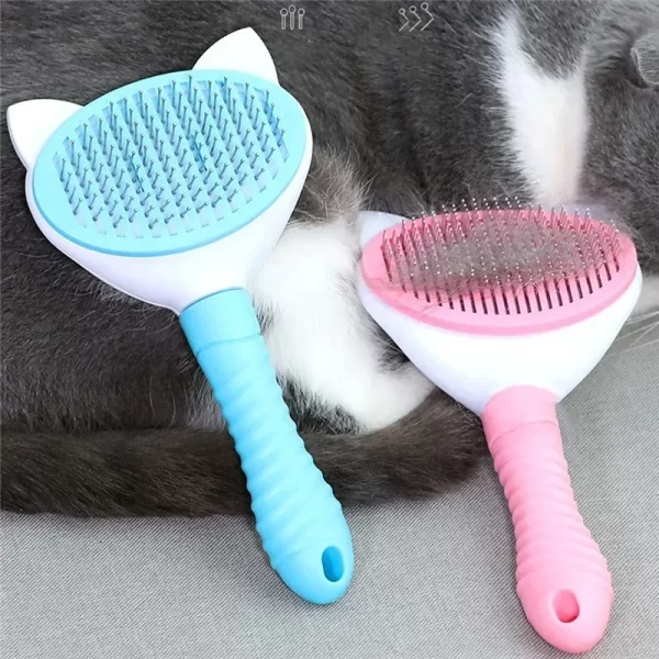 Pet Comb Cleaning High Quality Self cleaning Brush Professional Grooming brush for Dogs and Cats - Image 2
