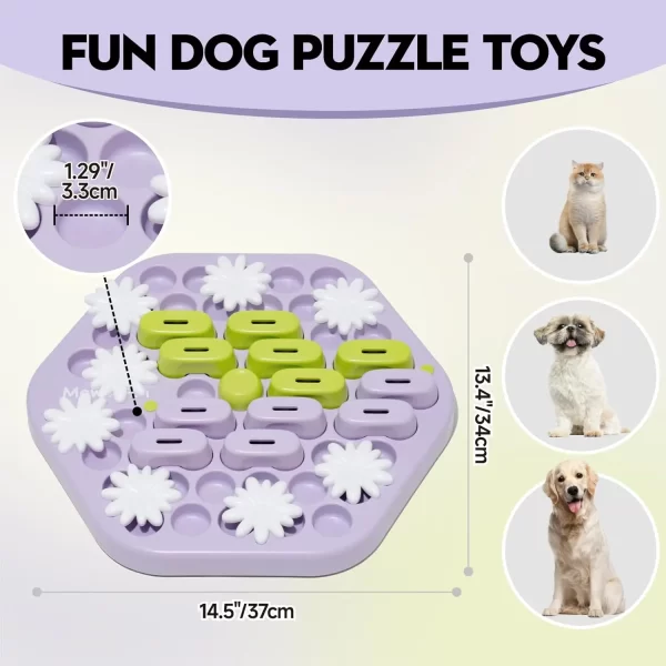 MEWOOFUN Level 4 Dog Puzzle Toy Enrichment Toys for Dogs IQ Training Dog Slow Feeder Interactive Toys for All Breeds - Image 7