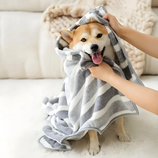 Oversized Dog Bathrobe Quick Drying Absorbent Golden Shiba Cat Towel for Pet Health Care And Hygiene