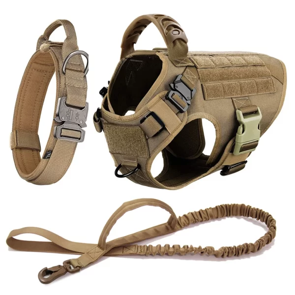 Large Dog Harness And Leash Set Pet German Shepherd Malinois Training Walking Vest Dog Harness And Collar For Medium Large Dogs - Image 14