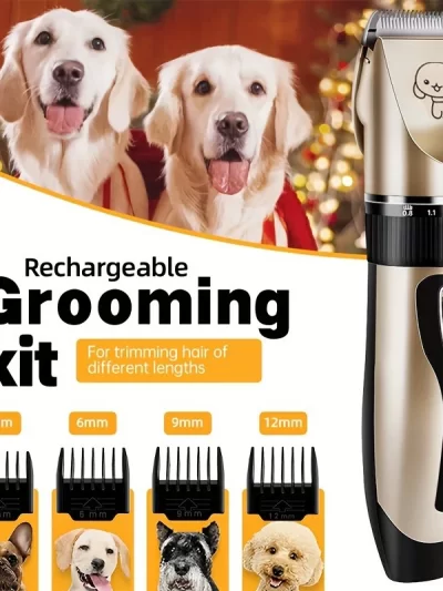 Pet Hair Trimmer Kit Electric Precision Clippers Perfect for Professional Grooming at Home, Ideal for Dogs and Cats