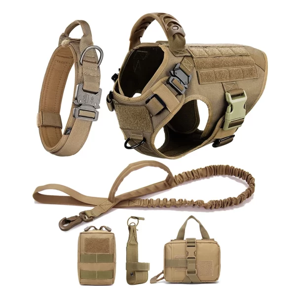 Large Dog Harness And Leash Set Pet German Shepherd Malinois Training Walking Vest Dog Harness And Collar For Medium Large Dogs - Image 18
