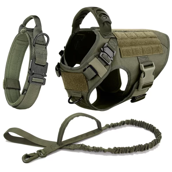 Large Dog Harness And Leash Set Pet German Shepherd Malinois Training Walking Vest Dog Harness And Collar For Medium Large Dogs - Image 17