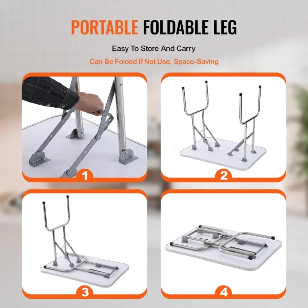 SucceBuy Pet Grooming Table Two Arms with Clamp Dog Grooming Station Foldable Stand for Medium Small Dogs with Grooming Loop - Image 5