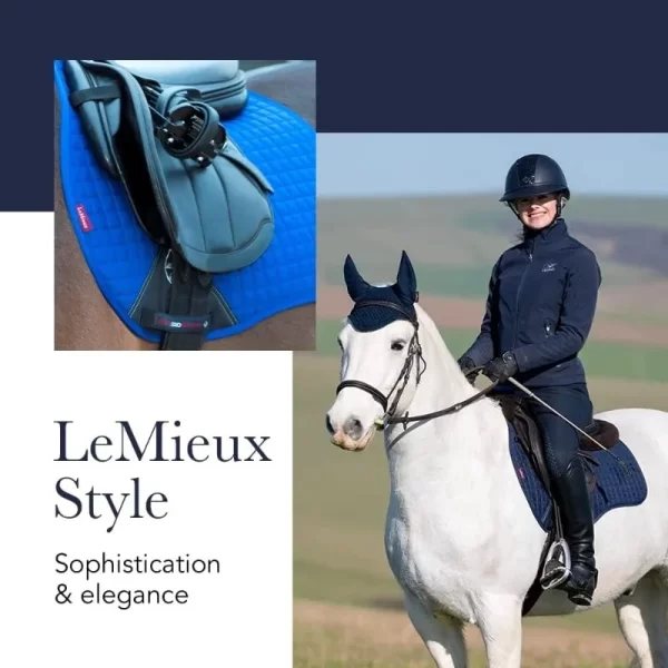 LeMieux General Purpose Suede Square Saddle Pad - English Saddle Pads for Horses - Equestrian Riding Equipment and Accessories
