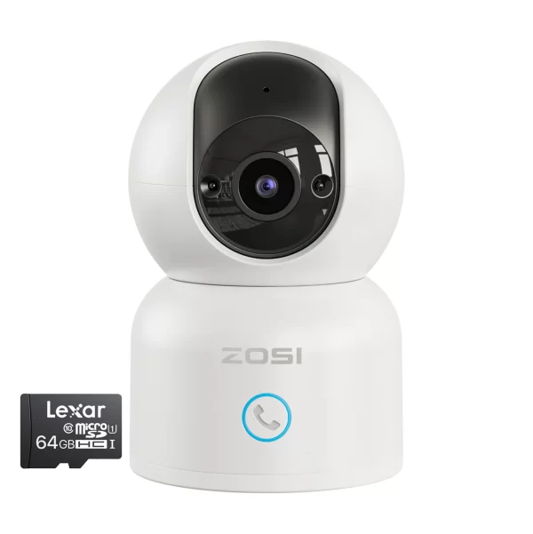 ZOSI Indoor Pan/Tilt Smart Security Camera C518 2K 360 Degree Baby Pet Monitor 2.4G/5G Dual-Band WiFi Home Cam with Phone APP - Image 8