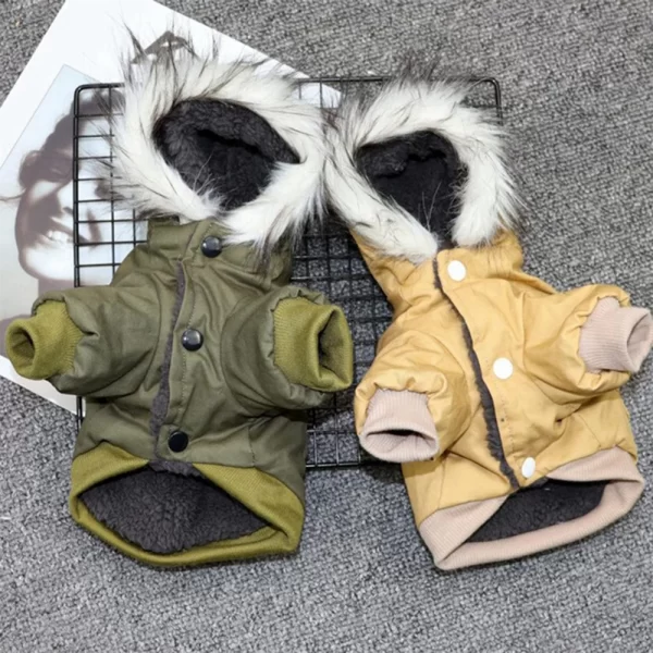 Pet Dog Jacket With Harness Winter Heavy Hiking Coat Dog Warm Hoodie Vest Windproof Outdoor Jacket For Small Medium Large Dog - Image 2