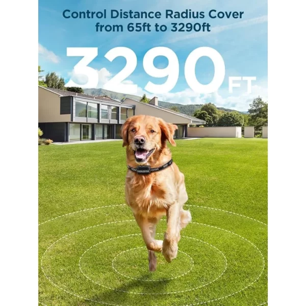 GPS Wireless Dog Fence, Electric Fence Collar with 3 Warning Modes, Wireless Dog Fence for Outdoor Use, Waterproof - Image 3