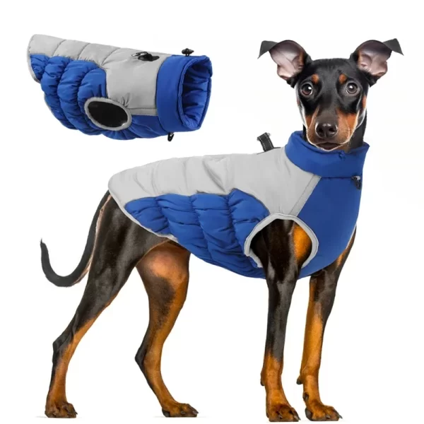 Winter Dog Coat With Reflective Strip For Pet Hoodie Dog Puppy Cold Jacket Waterproof Windproof Thick Dog Padded Vest XL-6XL - Image 2
