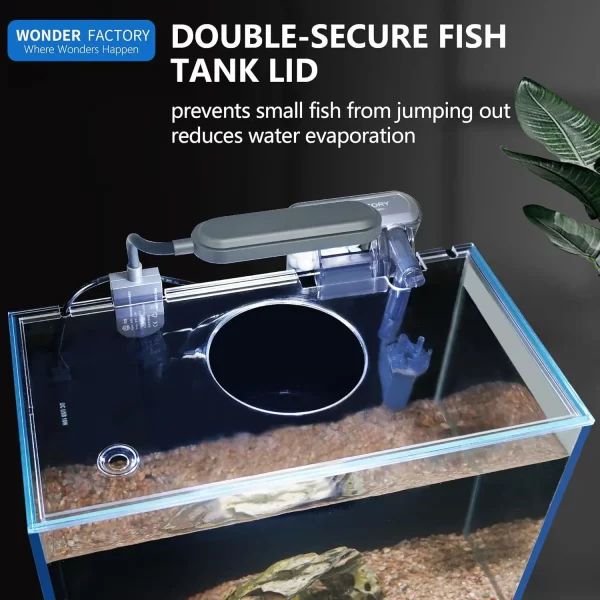 2.6-Gallon Betta Tank Kit with Heater, Self-Cleaning Filter & LED Light - Image 5