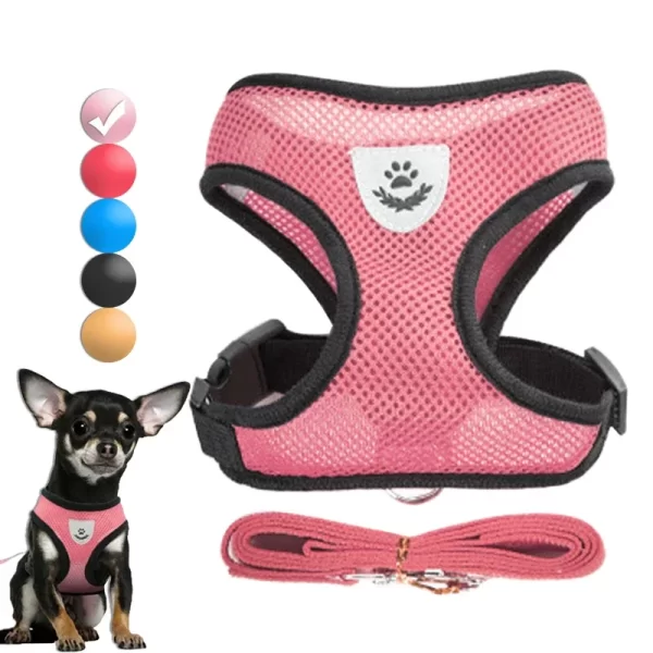 Dog Harness for Small Dogs Adjustable Pet Harness And Leash Set Breathable Vest