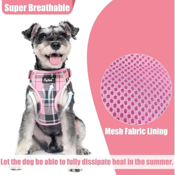 No Pull Dog Harness and Leash Collar Set Soft Mesh Padded Adjustable Reflective Small Dogs - Image 3