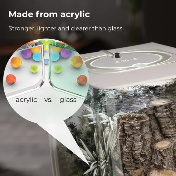 Acrylic Aquarium 8 Gallon with Light, Patented 5 Stage Filtration System, Transparent Sides Easy Maintenance Fish Tank - Image 4