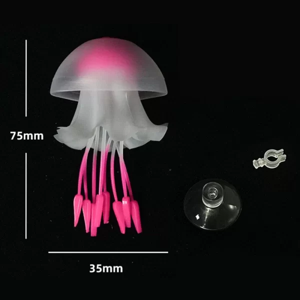 Fish Tank Landscaping Decoration Aquarium Accessories Aquarium Decoration Glowing Silicone Fake Jellyfish Artificial Ornaments - Image 8
