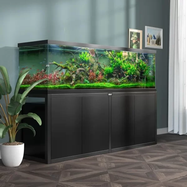125-150 Gallon Fish Tank Stand, Heavy Duty Metal Aquarium Stand with Power Outlet and Cabinet - Image 5