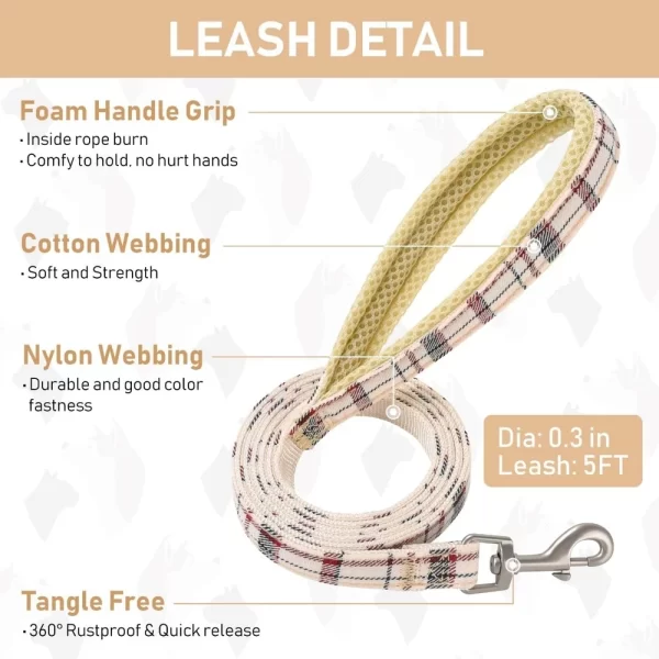 Adjustable No Pull Dog Harness Collar Leash Set Reflective Pet Vest Comfortable Breathable - Image 5