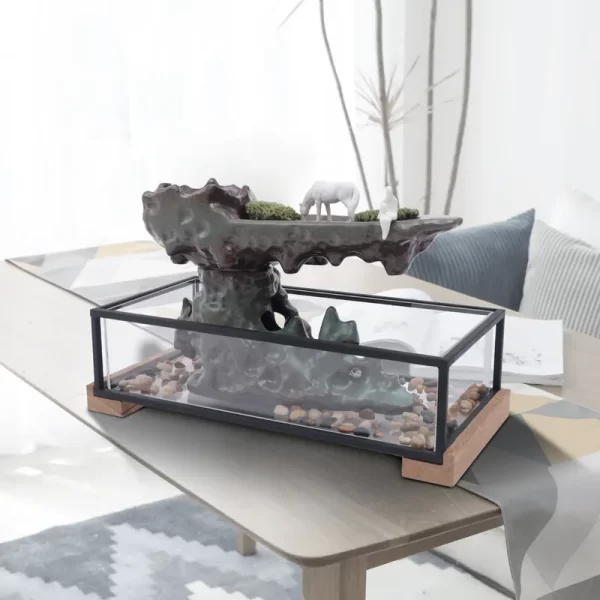 Desktop Fountain With Fish Tank - Image 3