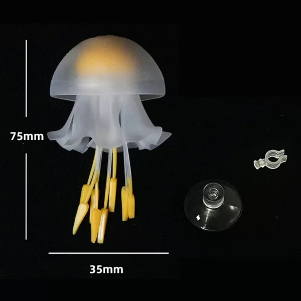 Fish Tank Landscaping Decoration Aquarium Accessories Aquarium Decoration Glowing Silicone Fake Jellyfish Artificial Ornaments - Image 9
