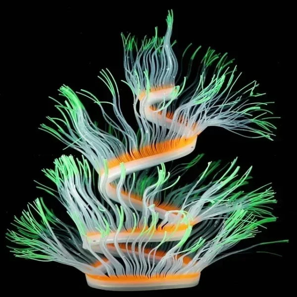 Aquarium Luminous Sea Anemone Silicone Simulation Coral Variety Glow in Dark - Image 3