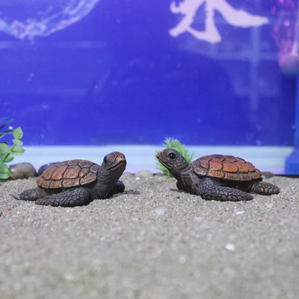 Mini Sea Turtle Model Resin Aquarium Fish Tank Home Landscape Ornaments Decoration Accessories - Image 2