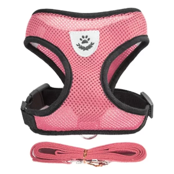 Dog Harness for Small Dogs Adjustable Pet Harness And Leash Set Breathable Vest - Image 5