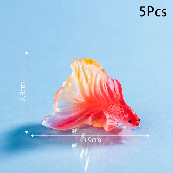 5Pcs Aquarium Fish Decor Tank Decoration Artificial Decorations Toys Goldfish Aquarium Fish Tank Decoration