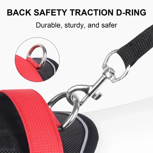 Dog Harness Reflective Medium/Large Dogs Tactical Vest Waterproof Oxford Cloth - Image 4