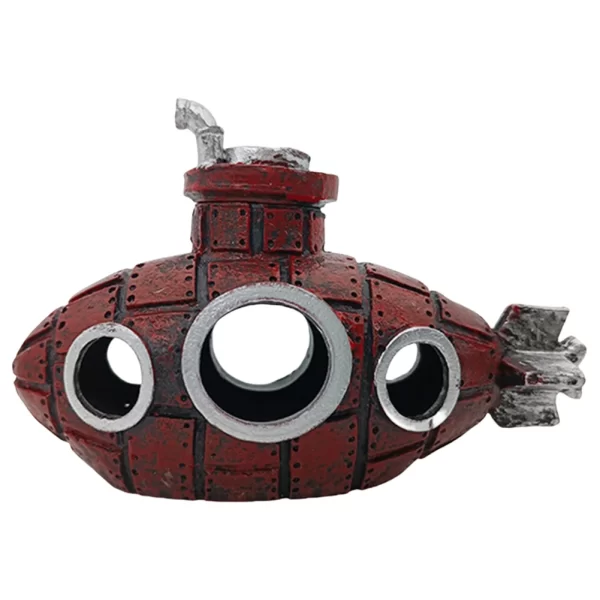 Aquarium Submarine Ornament Submarine Wreck Decoration Fish Tank Landscaping Decoration for Themed Aquarium Landscaping - Image 5