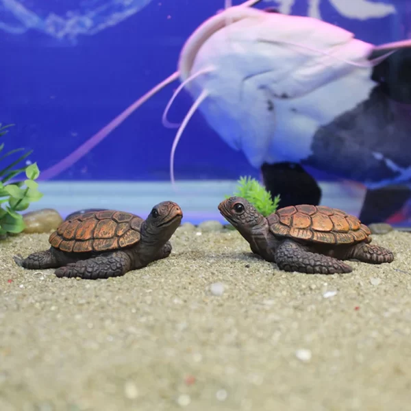 Mini Sea Turtle Model Resin Aquarium Fish Tank Home Landscape Ornaments Decoration Accessories - Image 3