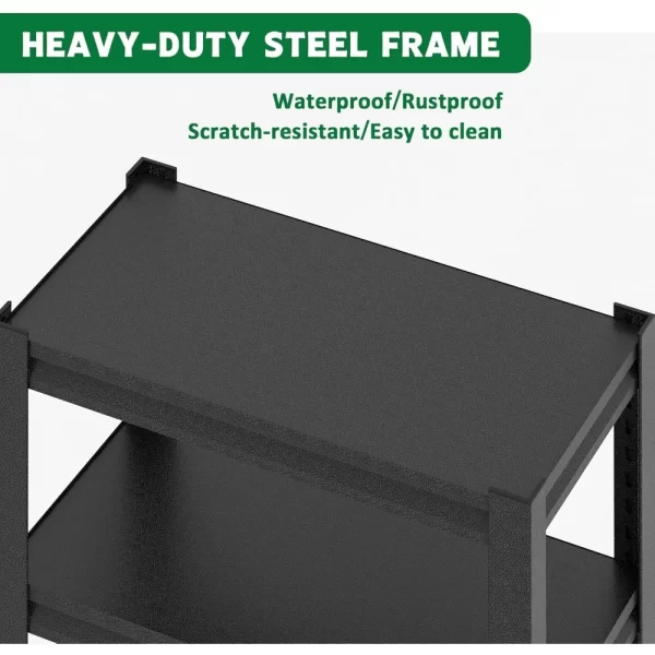 20-30 Gallon Fish Tank Stand Metal Aquarium Stand, 34 "W x 18 "D x 31" H Adjustable Heavy Duty Reptile Tank Stand - Image 5