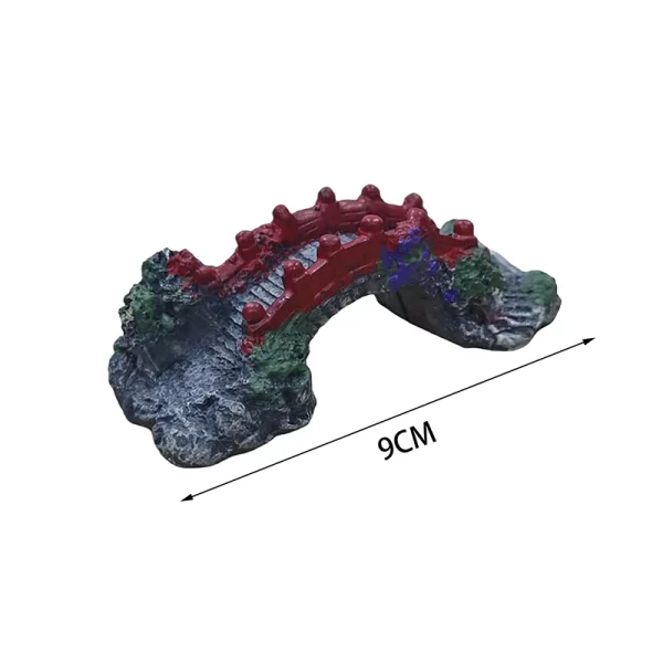 Fish Tank Artificial Bridge Resin Landscape Decoration Cave Aquatic Fish Bridge Aquarium Equipment - Image 5