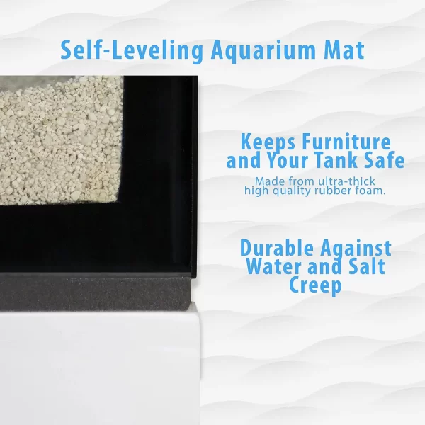 All in One - 50 Gallon Aquarium with White APS Stand with Leveling Frame - Image 12