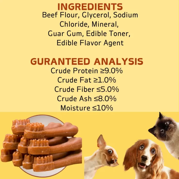 Dental Care with Beef Flavor, Natural Ingredients, Natural Dog Treats, Healthy - Image 6