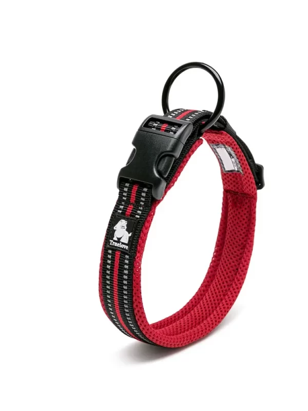 Truelove Dog Collar Nylon Adjustable Webbing Padded Soft Reflective Durable Heavy Duty - Image 5