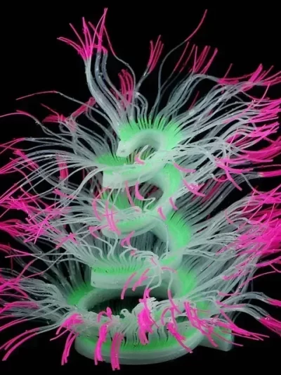 Aquarium Luminous Sea Anemone Silicone Simulation Coral Variety Glow in Dark
