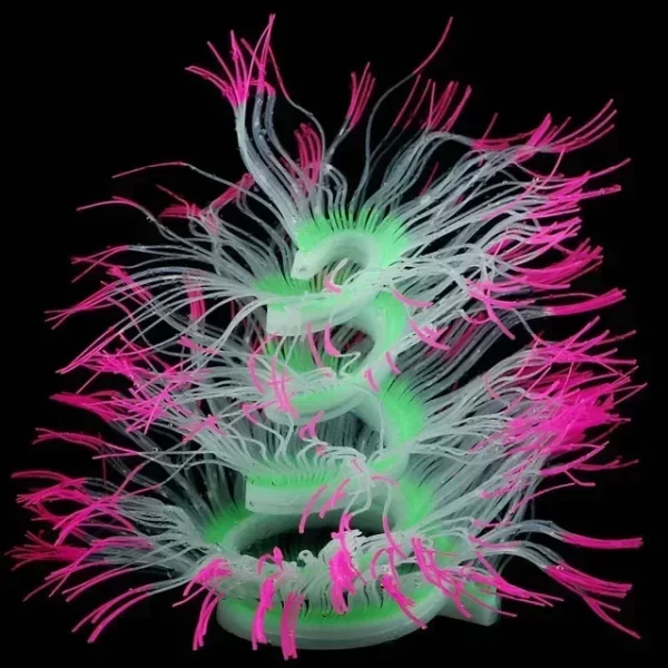 Aquarium Luminous Sea Anemone Silicone Simulation Coral Variety Glow in Dark