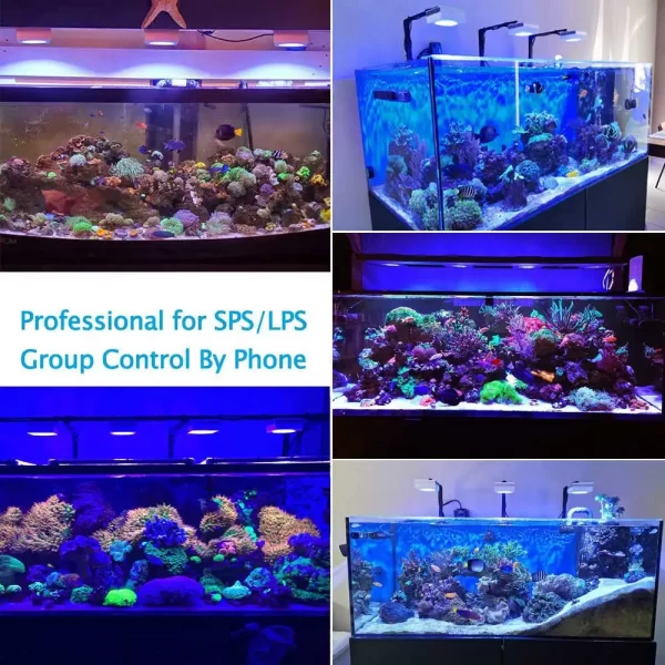 NEW PopBloom RL90 WiFi Led Aquarium Light Full Spectrum, Reef Light Aquarium Saltwater Coral Growing Marine Aquarium Tank Lamp - Image 5