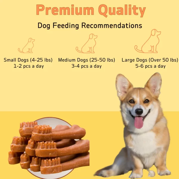 Dental Care with Beef Flavor, Natural Ingredients, Natural Dog Treats, Healthy - Image 4