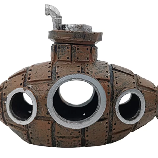 Aquarium Submarine Ornament Submarine Wreck Decoration Fish Tank Landscaping Decoration for Themed Aquarium Landscaping - Image 3